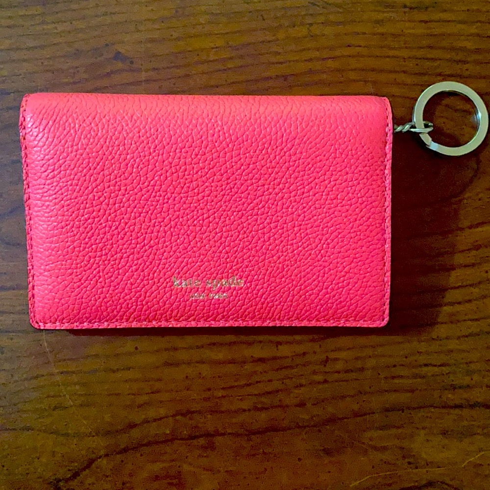 Kate Spade Small Key Ring Wallet (Pink)